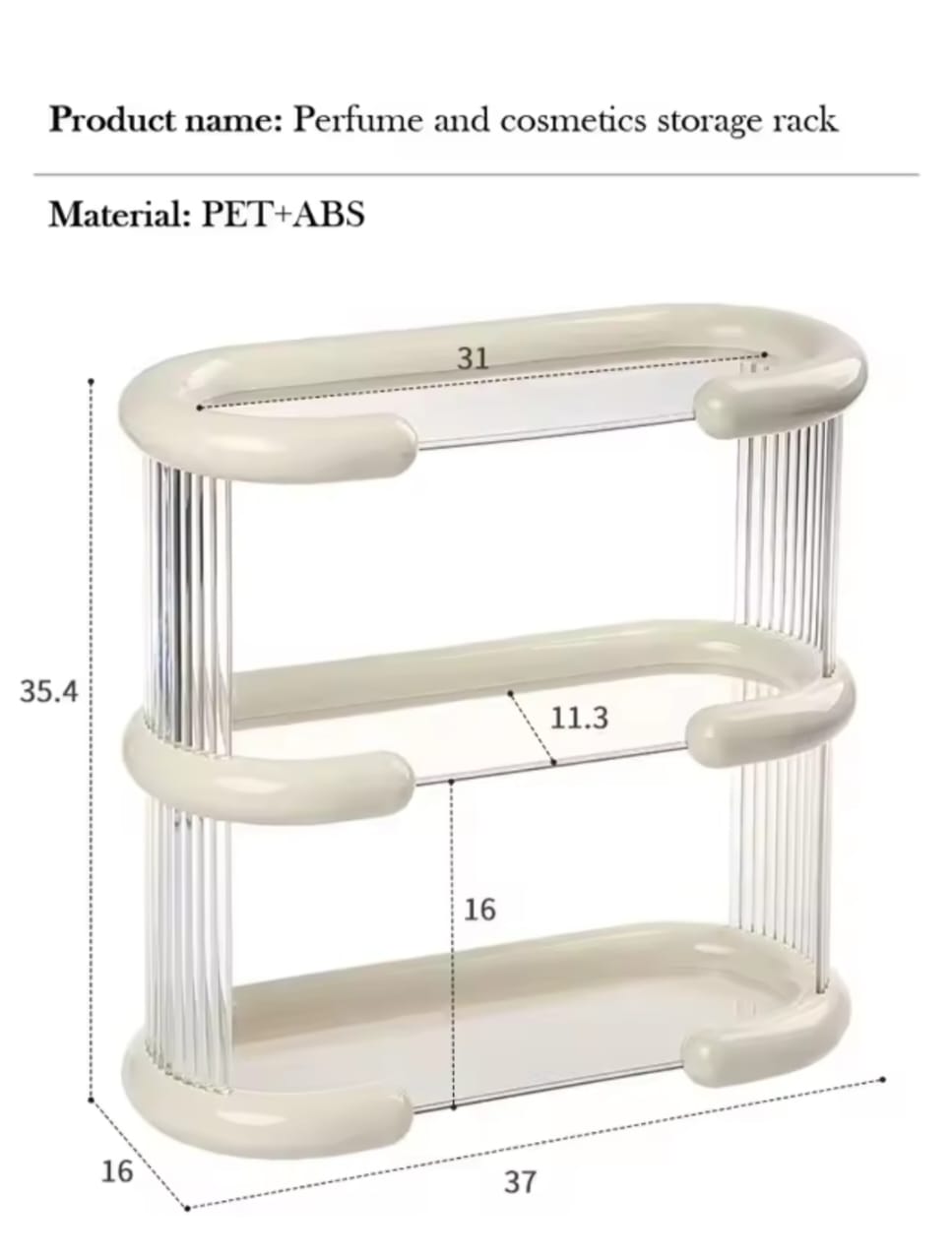 Multipurpose Premium Perfume And Cosmetic Stand 2 layer