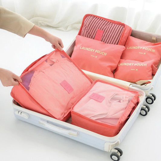 Laundry Bag Clothes Organizer Pouch 6 Pcs