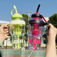 1200ML Large Capacity Sports Water Bottles Cute Portable Straw Cup Water Bottle for Couple Outdoor Sport Travel Fitness Drinking Bottle with infuser