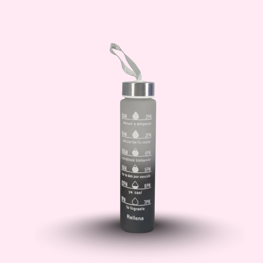 Premium Motivational Water Bottle with Time Markers