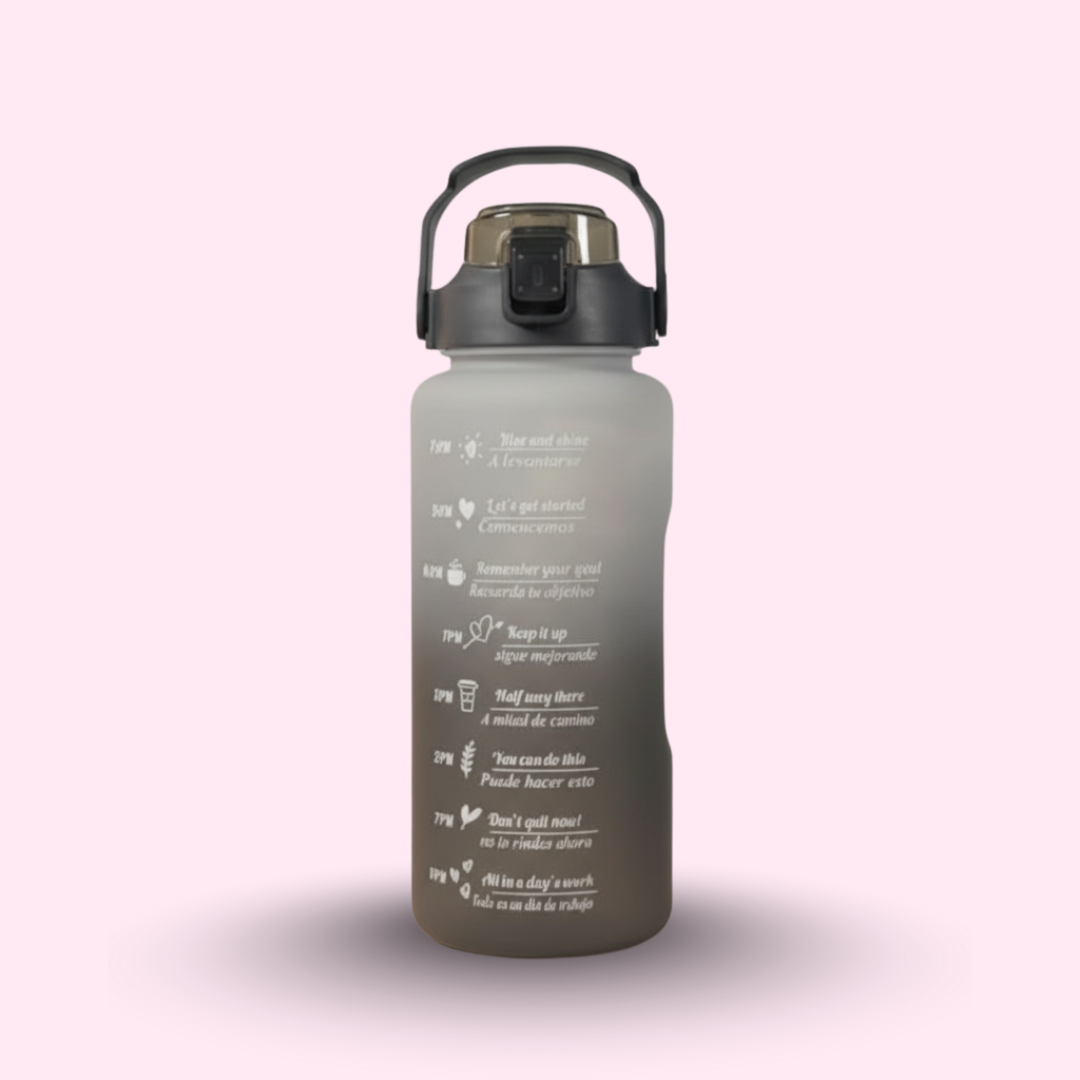 Premium Motivational Water Bottle with Time Markers