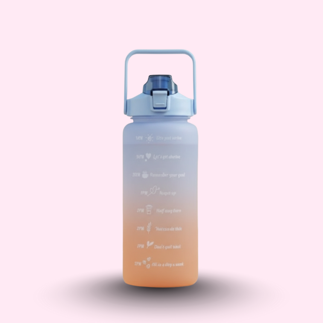 Premium Motivational Water Bottle with Time Markers
