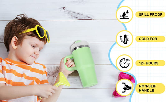 14 Oz Tumbler with Handle Stainless Steel