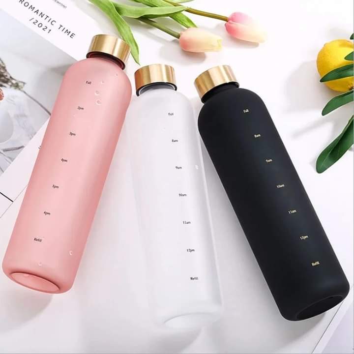 1 Litre Motivational Reusable Bottle plastic - BPA Free