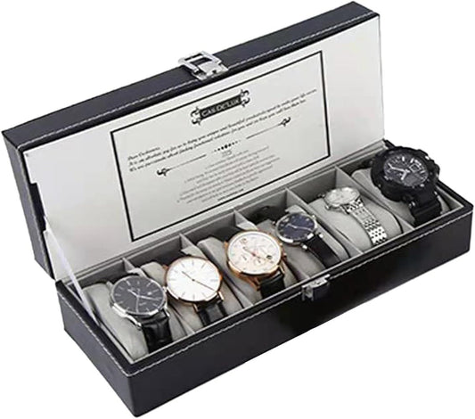 Multi Slots Wooden Watch Box