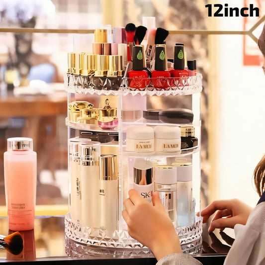 Cosmetics Makeup Organizer 3D Rotating 360