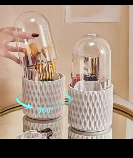 360° Rotating Makeup Brush Storage Box