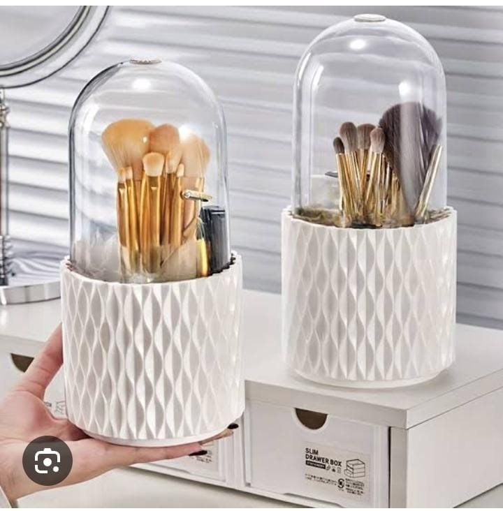 360° Rotating Makeup Brush Storage Box