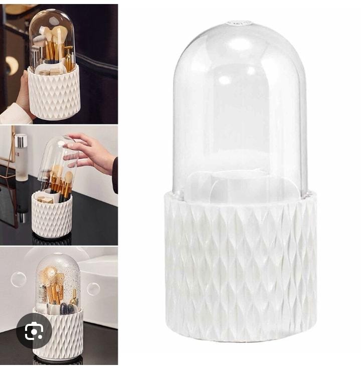 360° Rotating Makeup Brush Storage Box