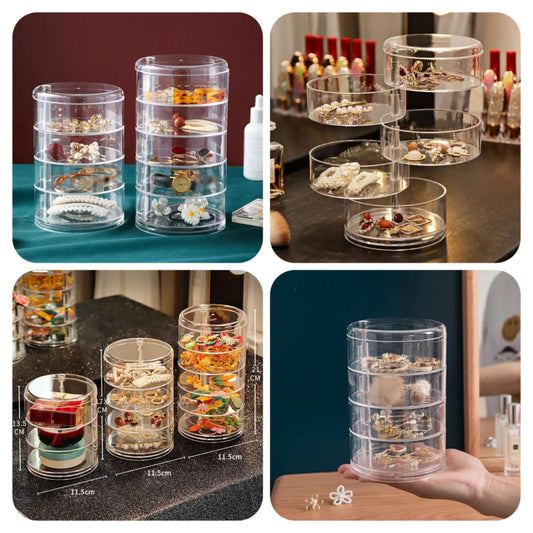Acrylic Rotating Jewelry Organizer