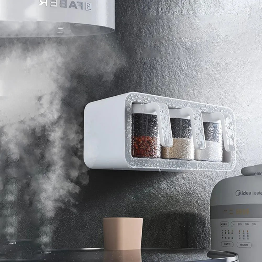 ECOCO 3 Cups Wall Mount Spice Rack Organizer