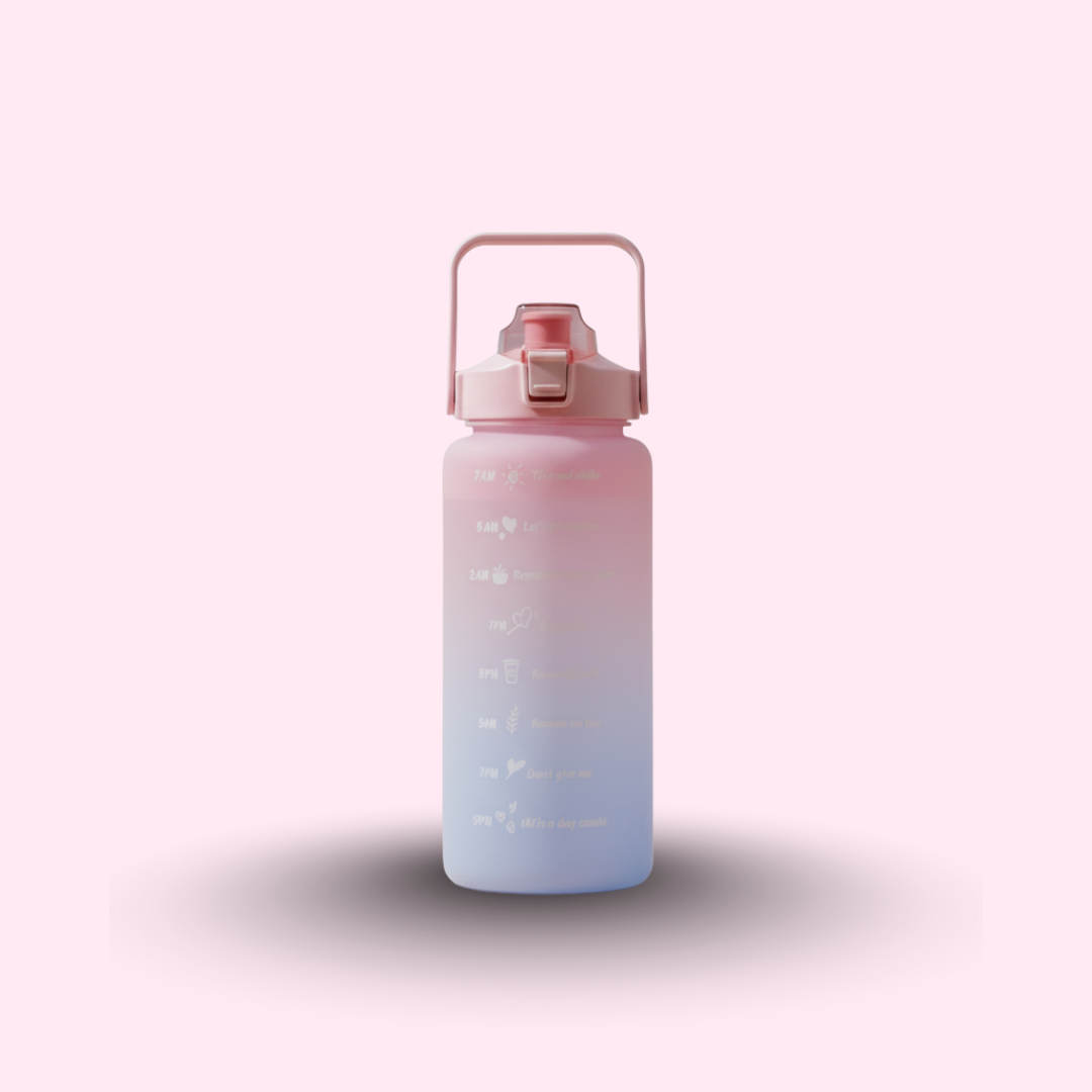 Premium Motivational Water Bottle with Time Markers