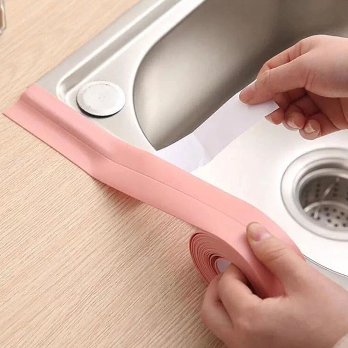 Kitchen Sink Strip Tape, Bathroom Kitchen Sealing Strip Stickers, Shower Sink Bath Sealing Strip Tape, Water Proof Mould Proof Tape